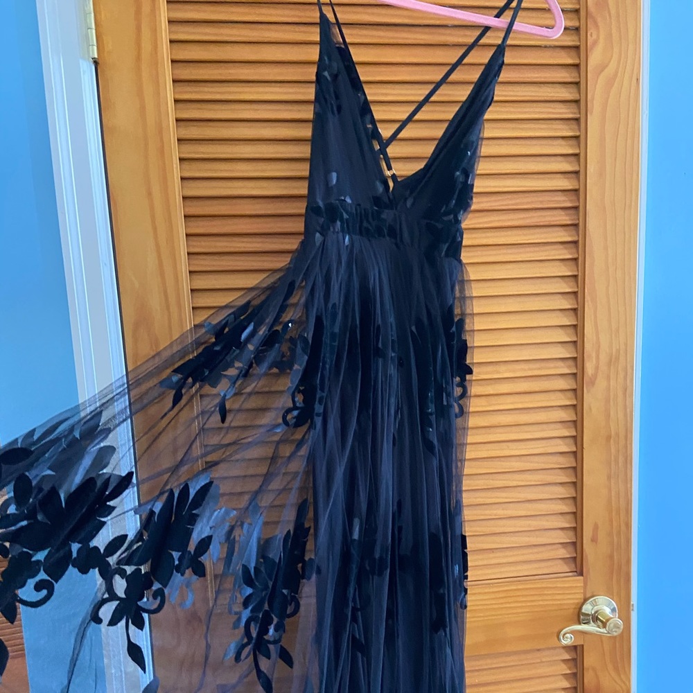 Black maxi dress